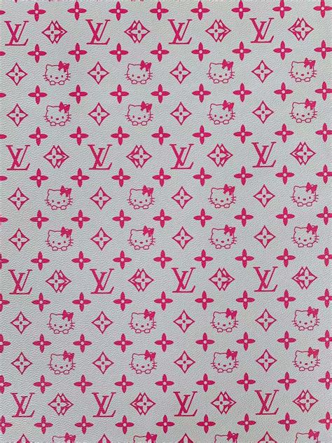 Hello Kitty Louis Vuitton LV Leather Fabric for Upholstery 